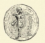 845. Tropaeum egy boeotiai pnzen.