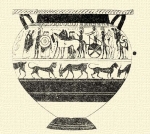 874. Hector csatába indul; corinthusi váza (kelebh) képe (Paris, Louvre).