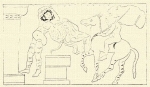 879. Heracles és Xanthias. Alsó italiai úgynevezett jluax vázának képe.