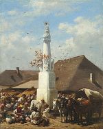 Pettenkofen: Ednyvsr Szolnokon (1860)Nagythat kp
