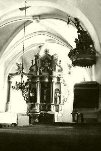A luthernus templom belseje