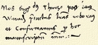 (Nos Sigismundus Thurzo postulatus Waradiensis praetactas litteras roboramus et confirmamus per hoc manuscriptum nostrum.)