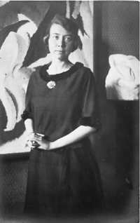 Mattis Teutsch msodik felesge, Marie Konrad az 1921-es brassi killtson