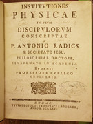 Radics Antal: Institutiones physicae in usum disciplorum conscriptae