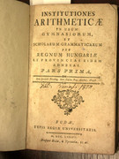 Makó Pál: Institutiones arithmeticae...