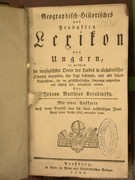  a Pressburger Zeitung szerkesztője, térképész  (, 1786) c. művét  támogatásával jelentette meg.