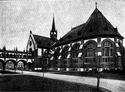 A könyvtár a Nagyolvasó felől 1909-ben